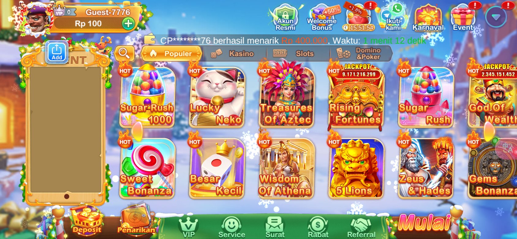 Permainan slot terbaik dengan jackpot hingga miliaran di HP777.